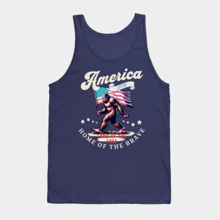 American Bigfoot - Land Of The Free Tank Top